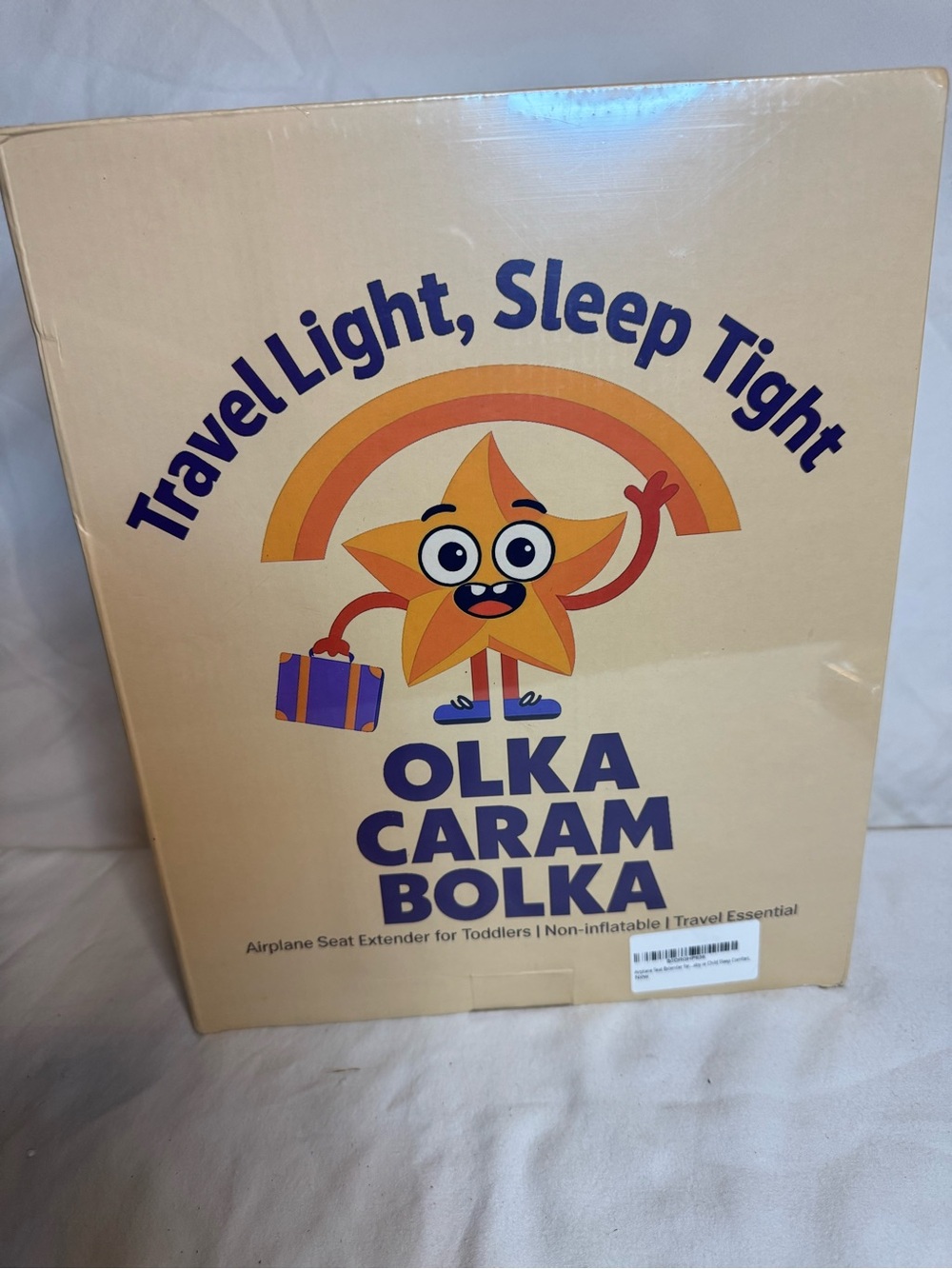 Olka Caram Bolka Airplane Seat Extender for Toddlers, Non-Inflatable